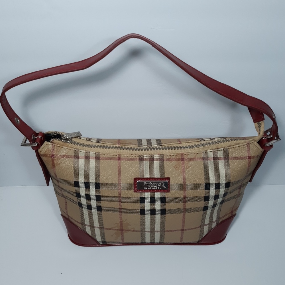BURBERRY Blue Label Nova Check Haymarket Hobo Bag